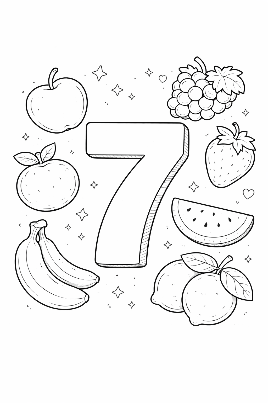 Kolorowanki cyfry do druku